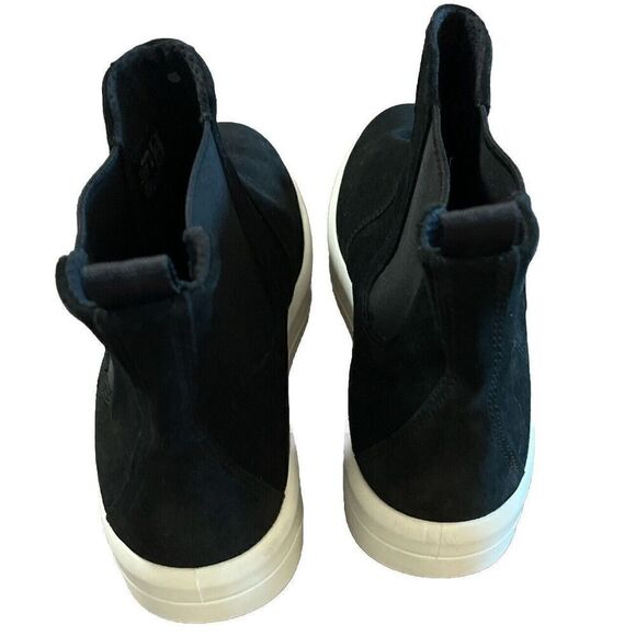 ECCO SOFT 9 Sz 9-9.5/40 Chelsea Boot Women Black Suede Ankle Comfort Booties New - Picture 8 of 9